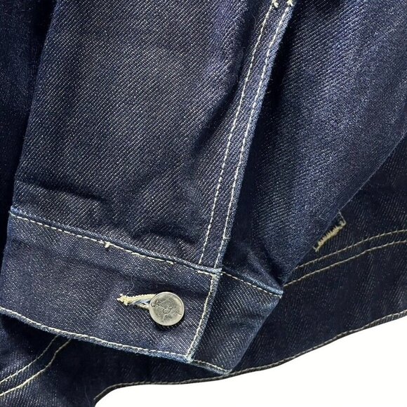 Sean John Mens XXL Denim Jacket Dark Blue - Picture 10 of 11